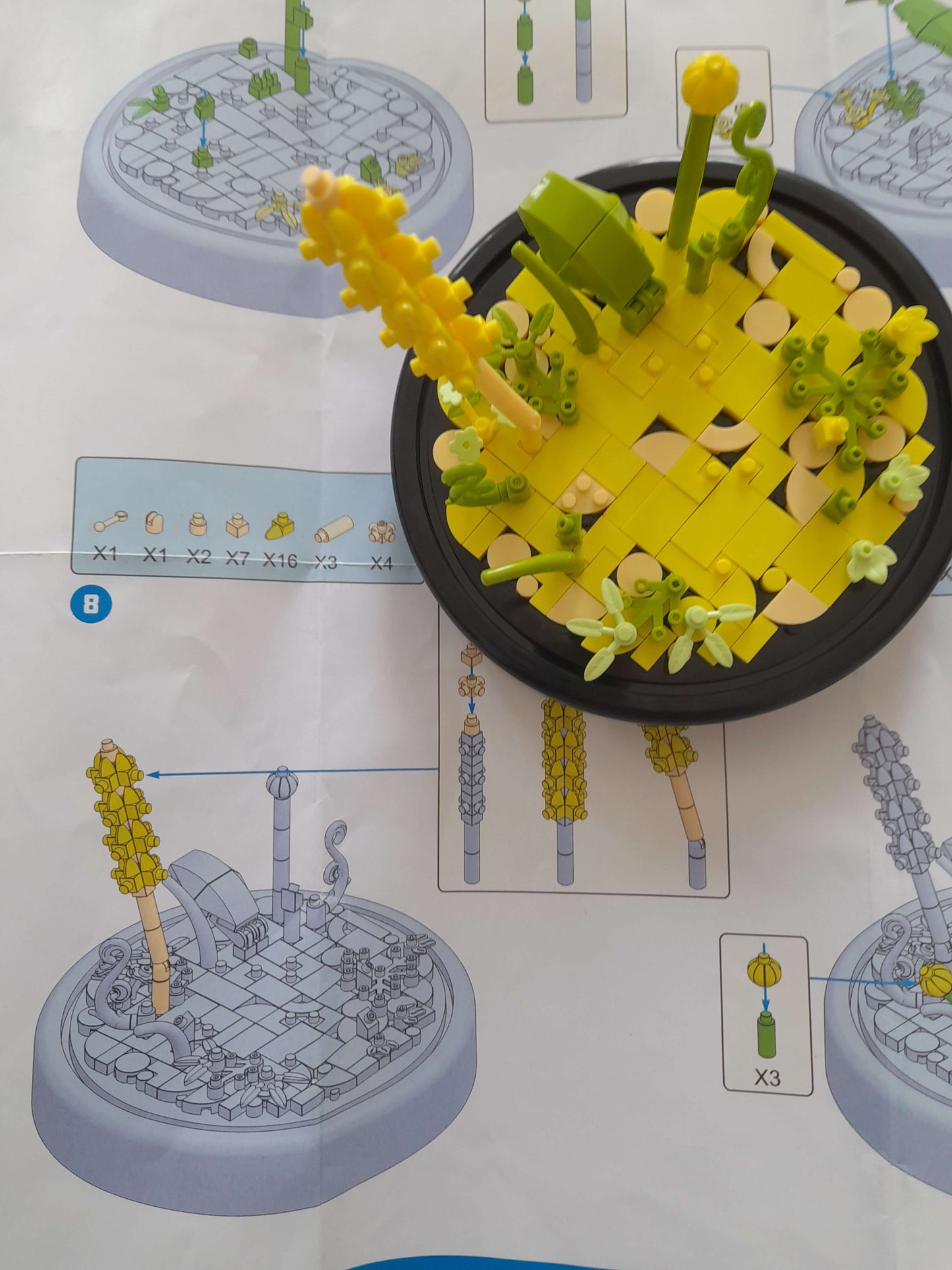 Fleur en particules : Un jardin miniature à construire