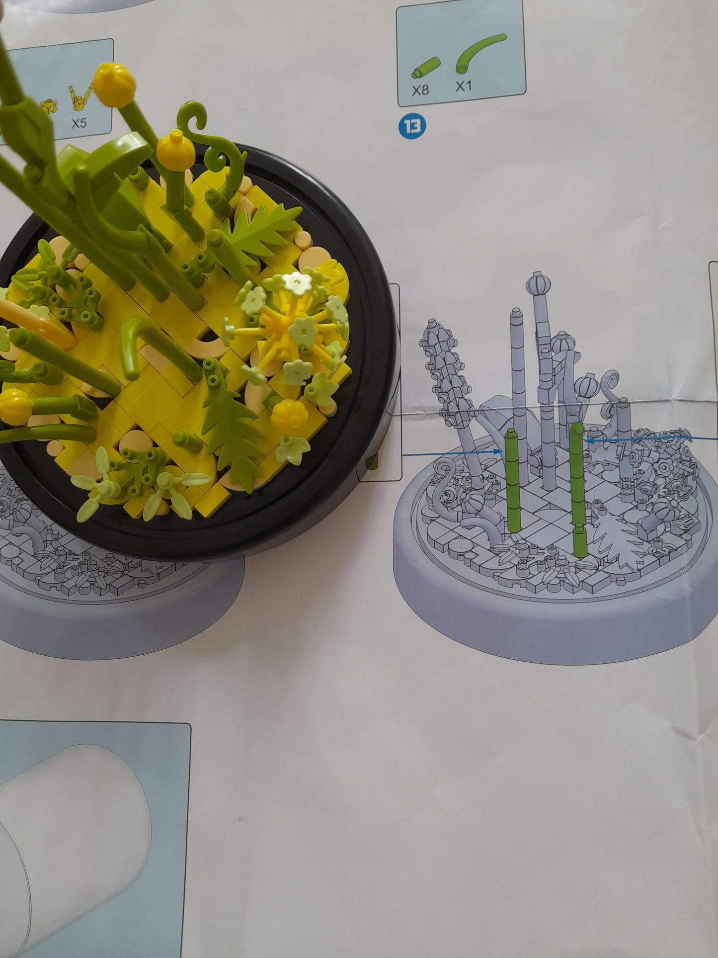 Fleur en particules : Un jardin miniature à construire