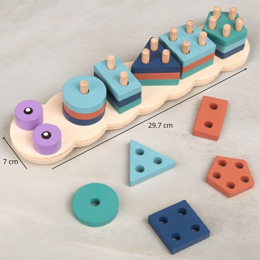 Jeu d'Empilage en Bois Montessori