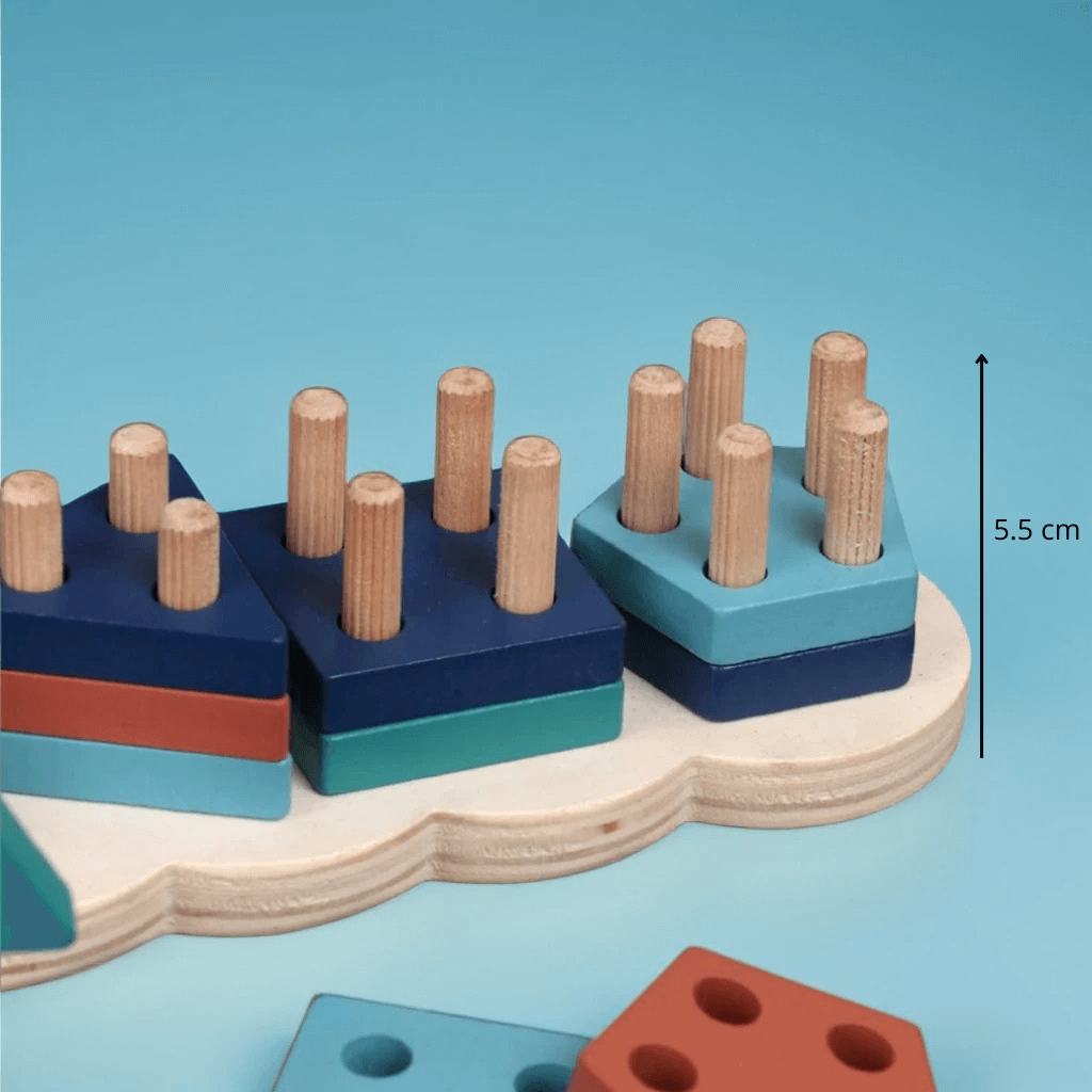 Jeu d'Empilage en Bois Montessori