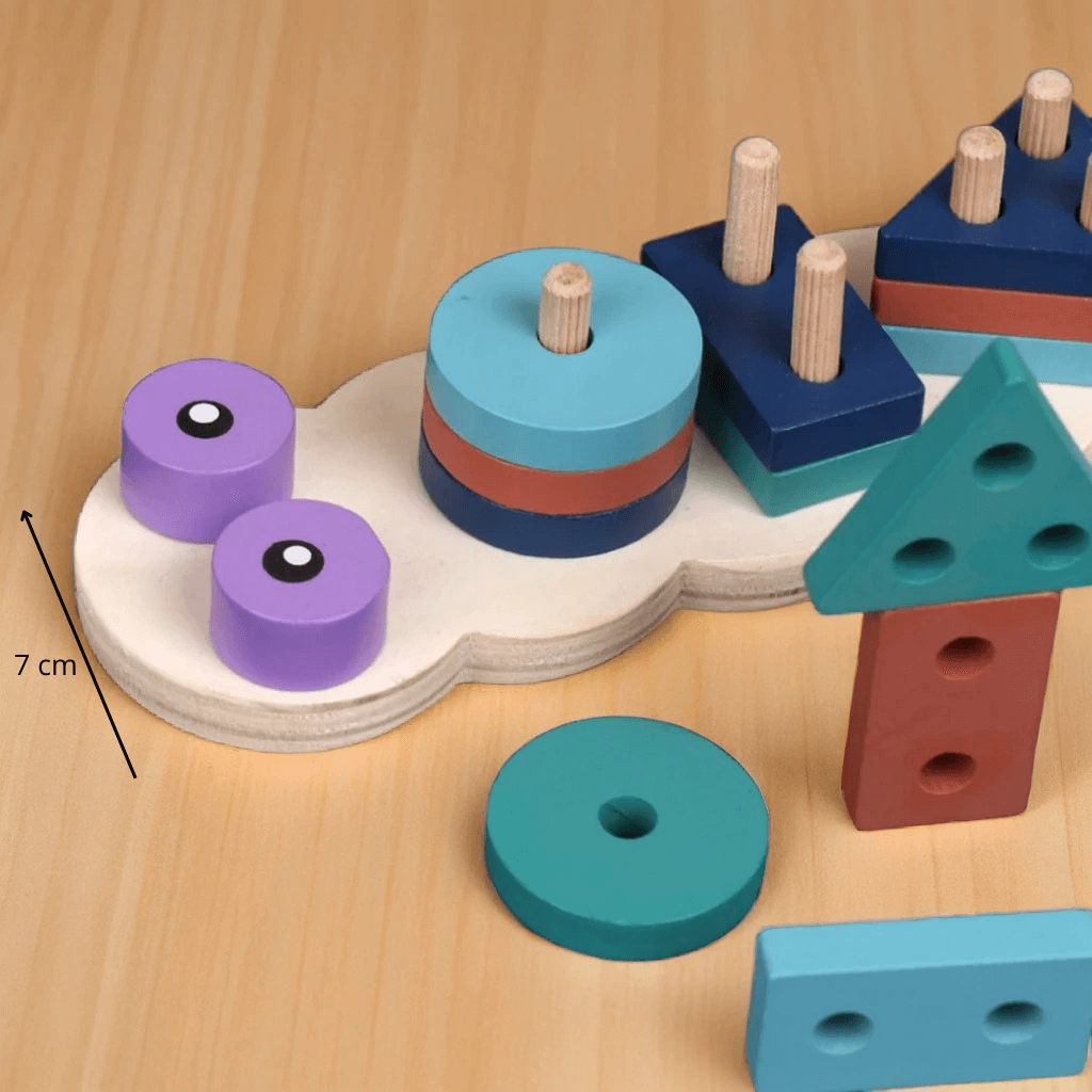 Jeu d'Empilage en Bois Montessori