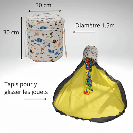 Sac de rangement portable pour jouets d'enfants