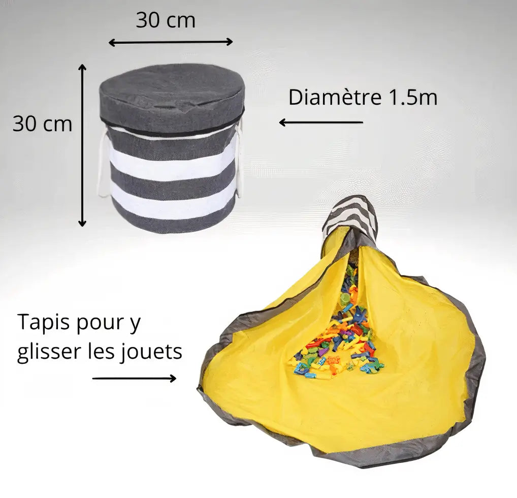 Sac de rangement portable pour jouets d'enfants