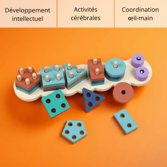 Jeu d'Empilage en Bois Montessori