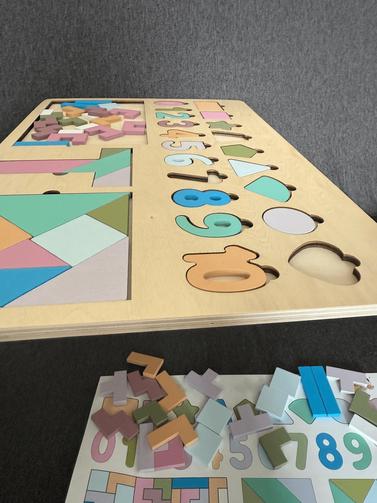 Puzzle en Bois Éducatif 5-en-1 pour Enfants (4-6 ans)