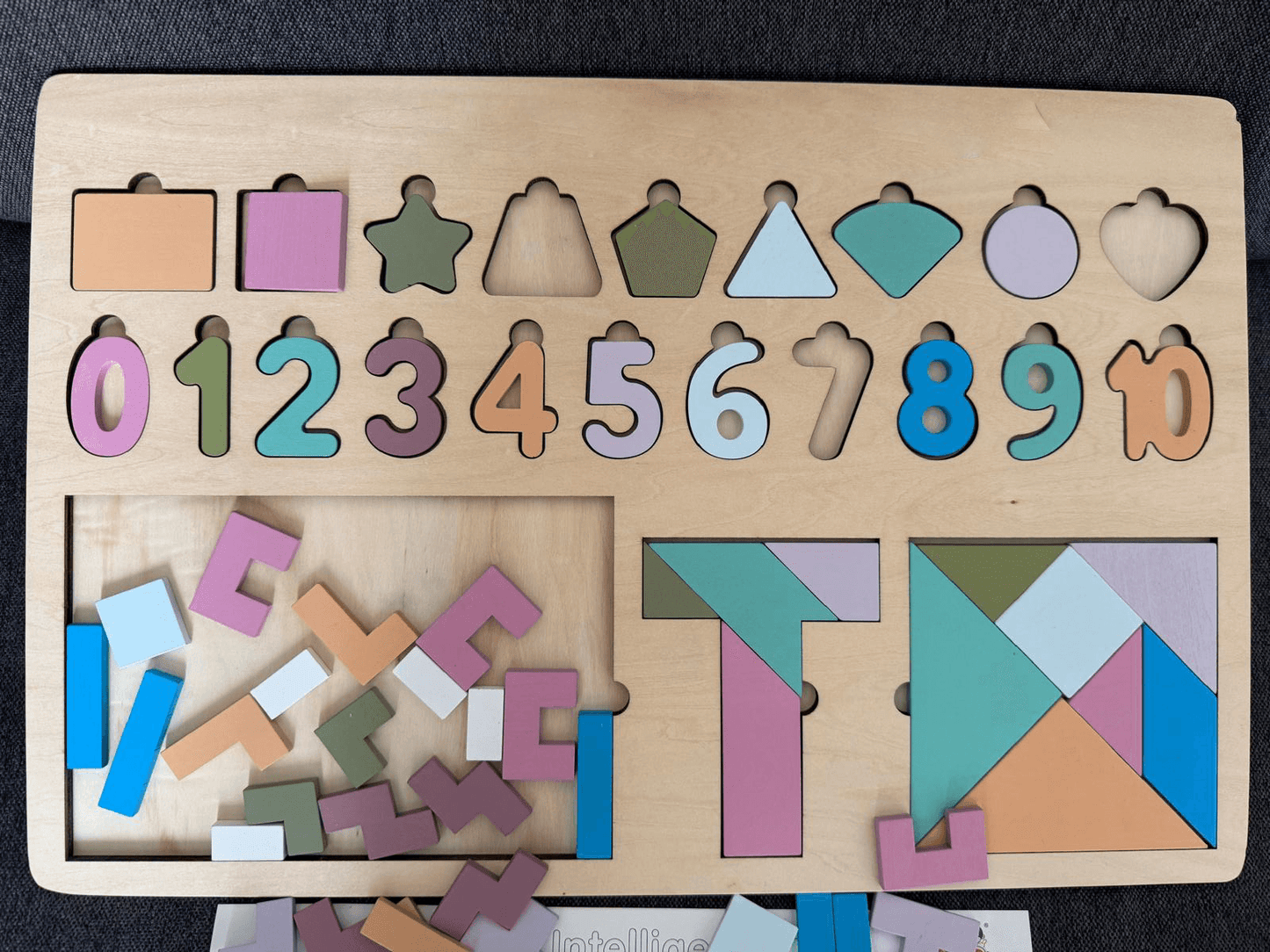 Puzzle en Bois Éducatif 5-en-1 pour Enfants (4-6 ans)