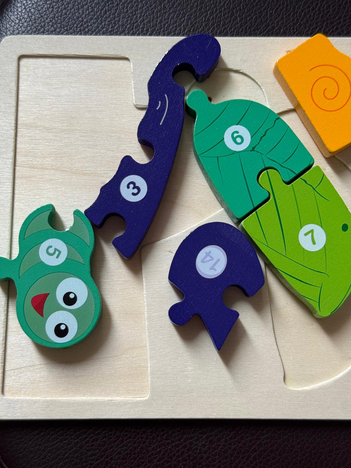 🦆Puzzle Éveil Animaux - Découverte des animaux en bois