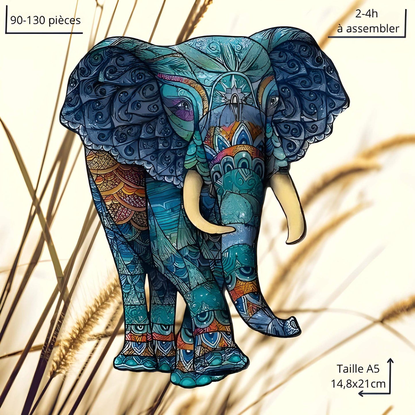 Puzzles animaux sauvages : Eléphant