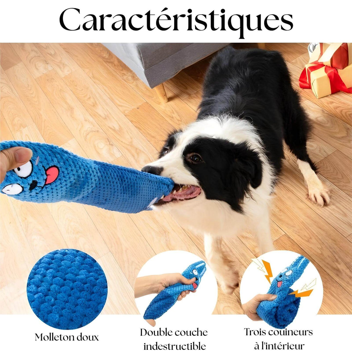 Tapis de Fouille Interactif pour Chiens – Jouet Stimulant avec Couineurs et Cache-Friandises
