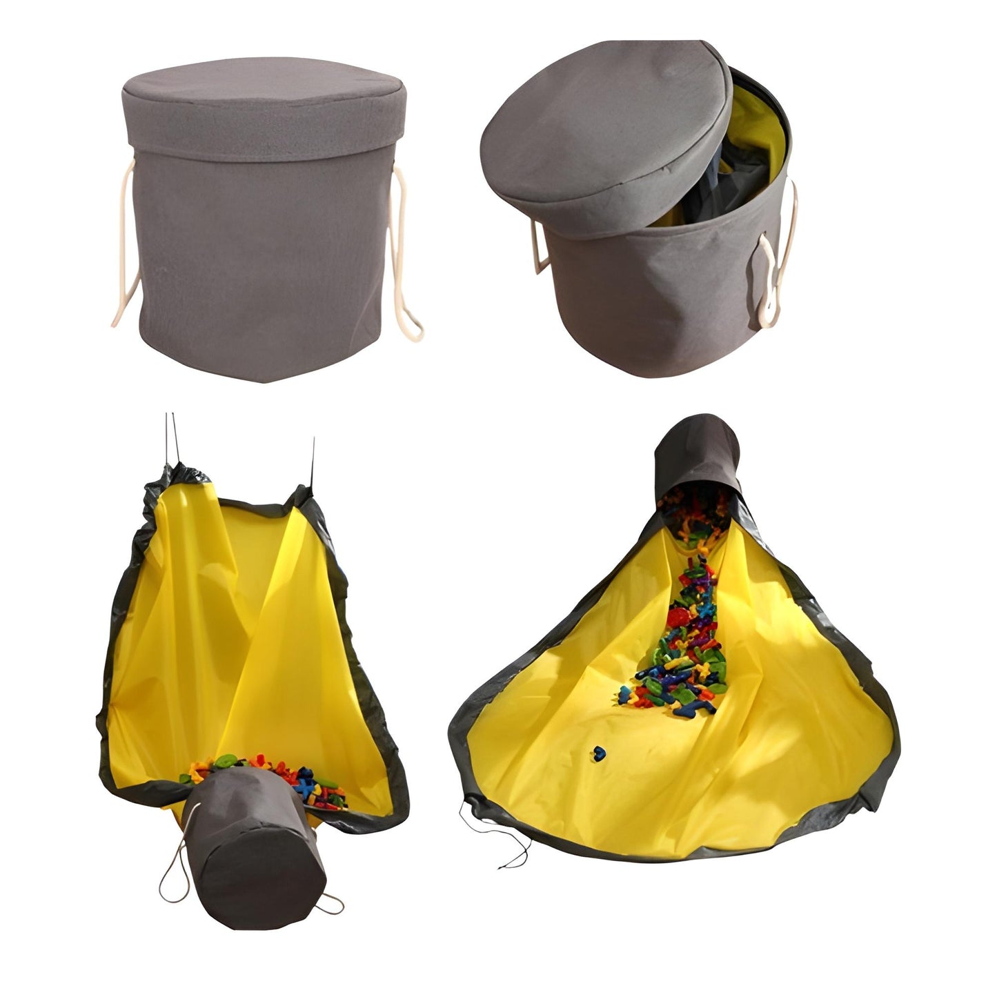 Sac de rangement portable pour jouets d'enfants