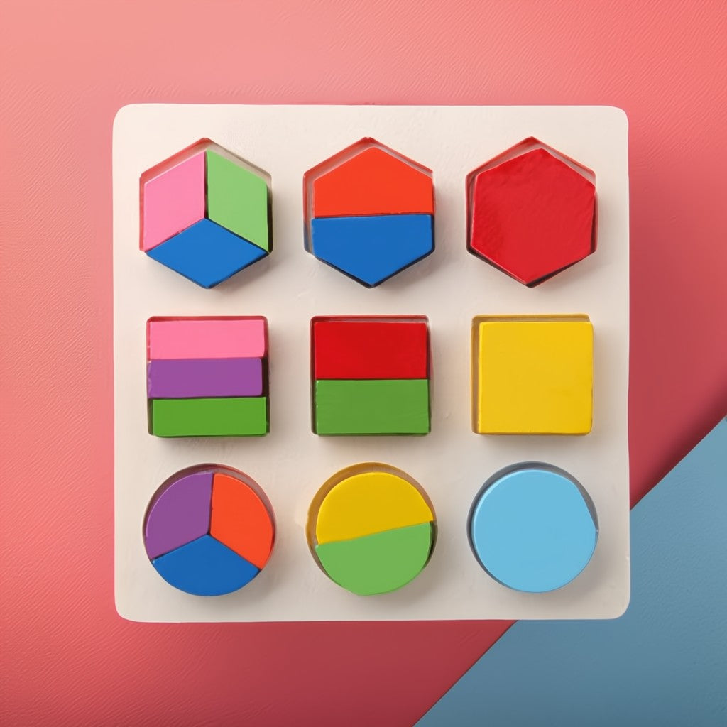 🟨Puzzle Montessori à points - Reconnaissance des formes