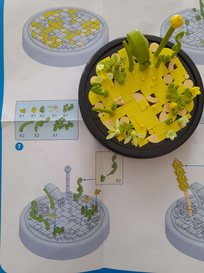 Fleur en particules : Un jardin miniature à construire