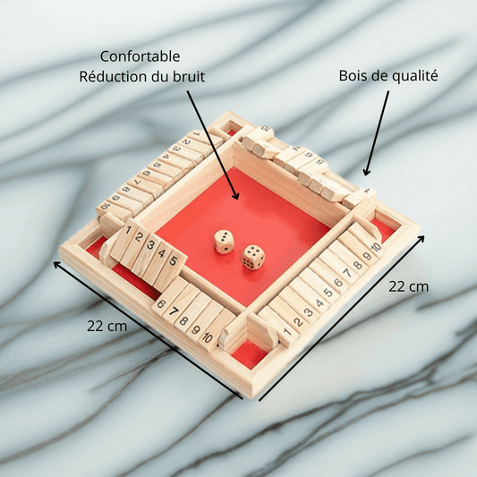 🔢Jeu de Flop Quatre Faces - Fermer la boîte - InstantJeux