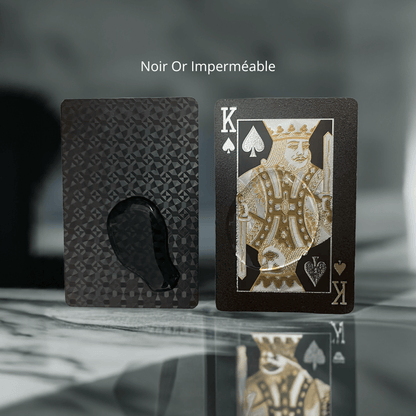 ♣️ Cartes à jouer Noir Or - InstantJeux