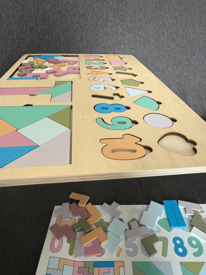 Puzzle en Bois Éducatif 5-en-1 pour Enfants (4-6 ans)