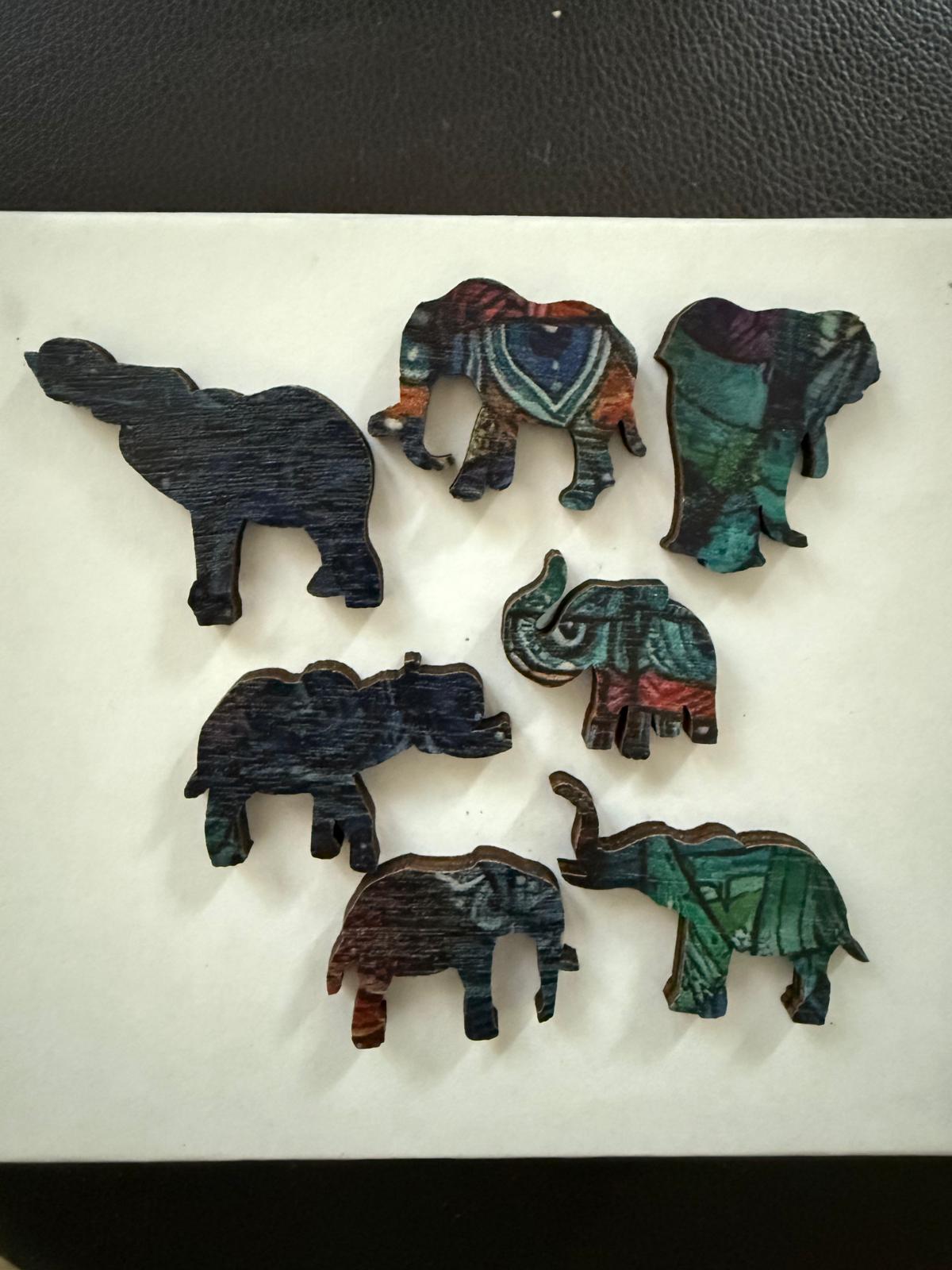 Wild Animal Puzzles: Dinosaur, Cat, Elephant