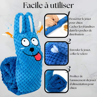 Tapis de Fouille Interactif pour Chiens – Jouet Stimulant avec Couineurs et Cache-Friandises