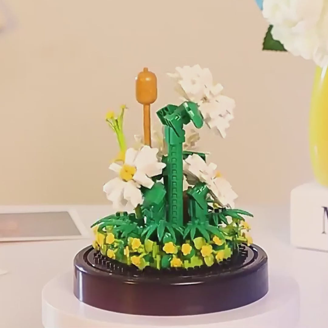 Fleur en particules : Un jardin miniature à construire